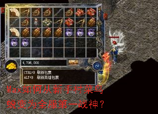 Max如何从新手村菜鸟蜕变为全服第一战神? Max如何从新手村菜鸟蜕变为全服第一战神?