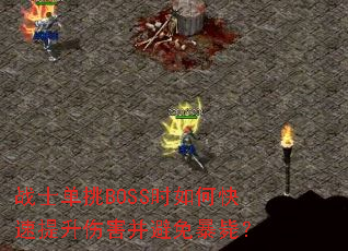 战士单挑BOSS时如何快速提升伤害并避免暴毙? 战士单挑BOSS时如何快速提升伤害并避免暴毙?